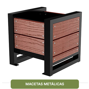 Macetas metálicas